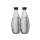 SodaStream DuoPack Glaskaraffe, Ersatzflasche 0,6 Ltr. für Crystal, Penguin