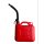 Benzinkanister 5L Kunststoff Rot, Kanister mit Ausgießer, Reservekanister, Kraftstoffkanister
