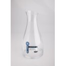 Emsa Flow Kühlkaraffe 1 Liter, Glaskaraffe mit Edelstahl 505219