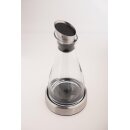 Emsa Flow Kühlkaraffe 1 Liter, Glaskaraffe mit Edelstahl 505219