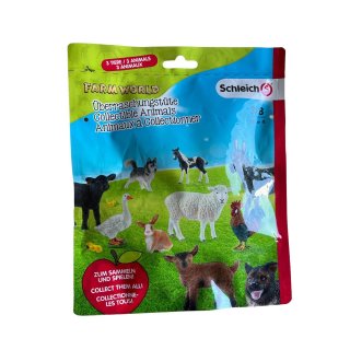 Schleich Farm World Überraschungstüte mit 3 Tieren, Serie 4, Altersempfehlung 3-8 Jahre