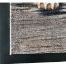 Fußmatte, Schmutzfangmatte ca 50x70 cm Braun mit Aufdruck "Home", Sauberlaufmatte Fußabstreifer