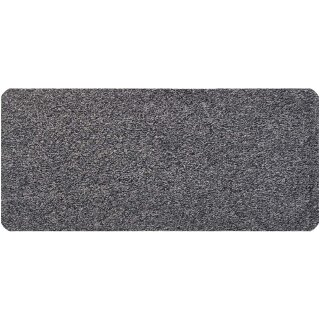 Fußmatte, Saugaktivmatte, Schmutzfangmatte ca. 75x130 cm Grau, Fußabstreifer waschbar Baumwolle
