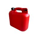 Benzinkanister 10L Kunststoff Rot, Kanister mit Ausgießer, Reservekanister, Kraftstoffkanister