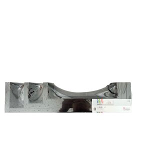 Duraline 3er Set Regal unterschiedliche Größen Holz schwarz