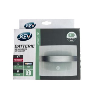REV LED Wandleuchte mit Bewegungsmelder, Batteriebetrieb