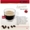 Scanpart Espressotassenset, 2 Espressotassen mit Untertassen, aus Glas, Nr. 2700000074