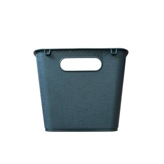 Keeeper Aufbewahrungsbox Lotta, 20L, Lifestyle-Box, ca. 40 x 28 x 25 cm, Graphit Grau, Schwarz