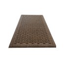 AS4HOME Fußmatte für den Innen- und überdachten Außenbereich, 45 x 75 cm, Kreise braun