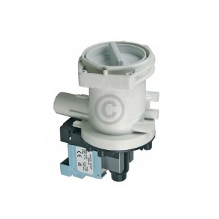 Ablaufpumpe mit Pumpenstutzen und Filter, Pumpe, Laugenpumpe für Waschmaschine passend Bosch Siemens 141326