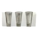 3x Schnapsglas mit Eichstrich bei 2cl und 4cl, Glas, Shotglas, Stamperl