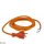Kleingeräte und Werkzeug Anschlusskabel in Profiqualität, Konturenstecker auf Aderenhülsen, 5 Meter, Orange
