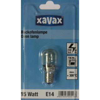Xavax Backofenlampe 15 Watt E14 - Nr: 00110837