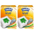 2 Pakete Swirl M40 EcoPor-Filter für Miele &...
