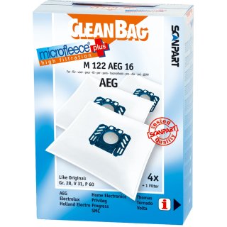 CleanBag Staubsaugerbeutel M122AEG16 für AEG Progress Volta