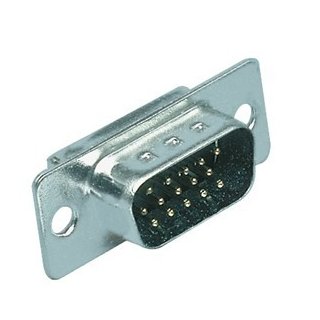 15 PIN HD-STECKER - HIGH-DENSITY STECKER (15 Pin für 9 Pin Gehäuse ) - Silber